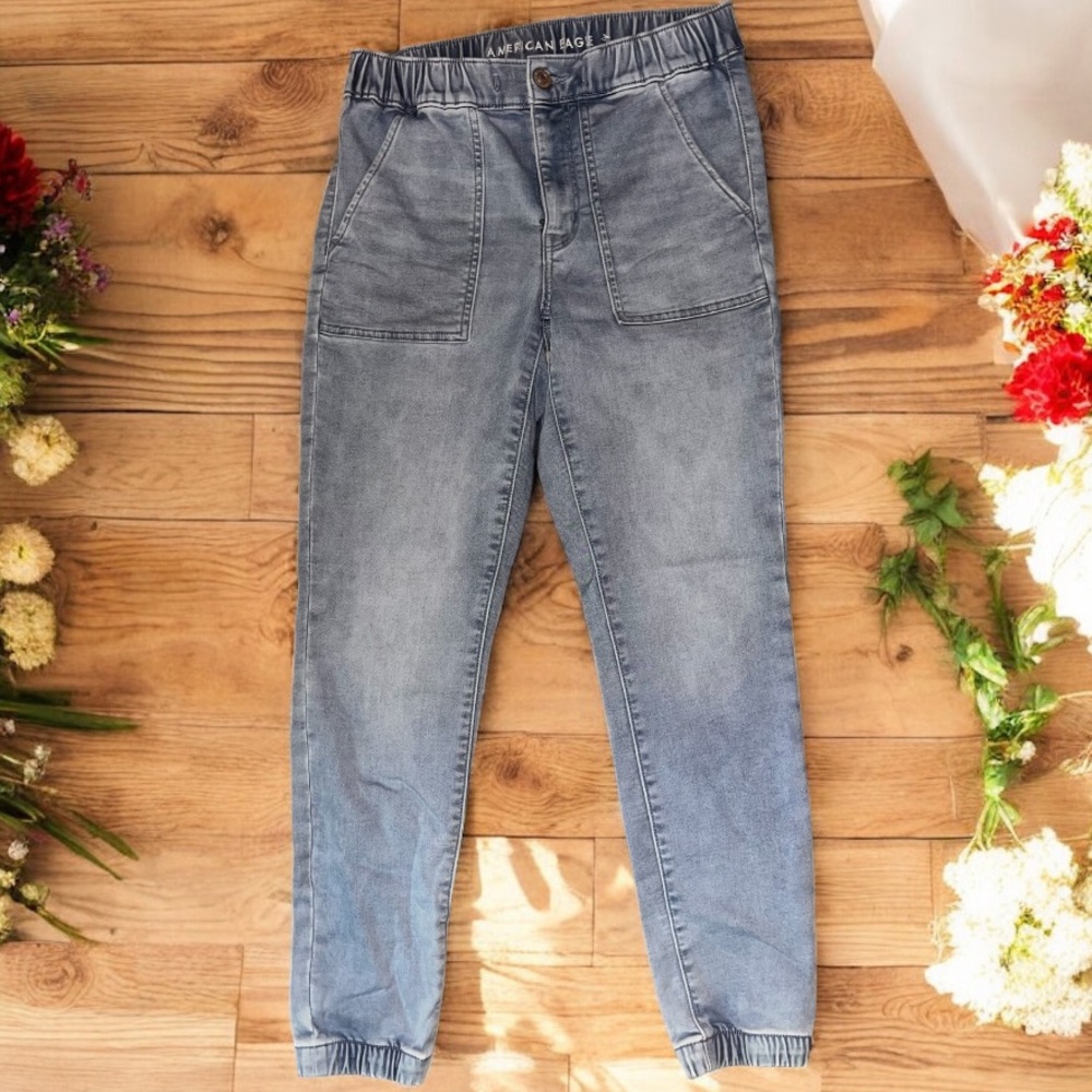 AE High waist Jegging Jogger--button-Next Level Stretch -soft! NWOT- Sz 8 - Picture 9 of 16